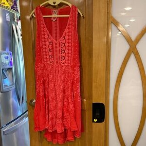 Johnny Was vibrant Coral  Sleeveless Tunic/dress